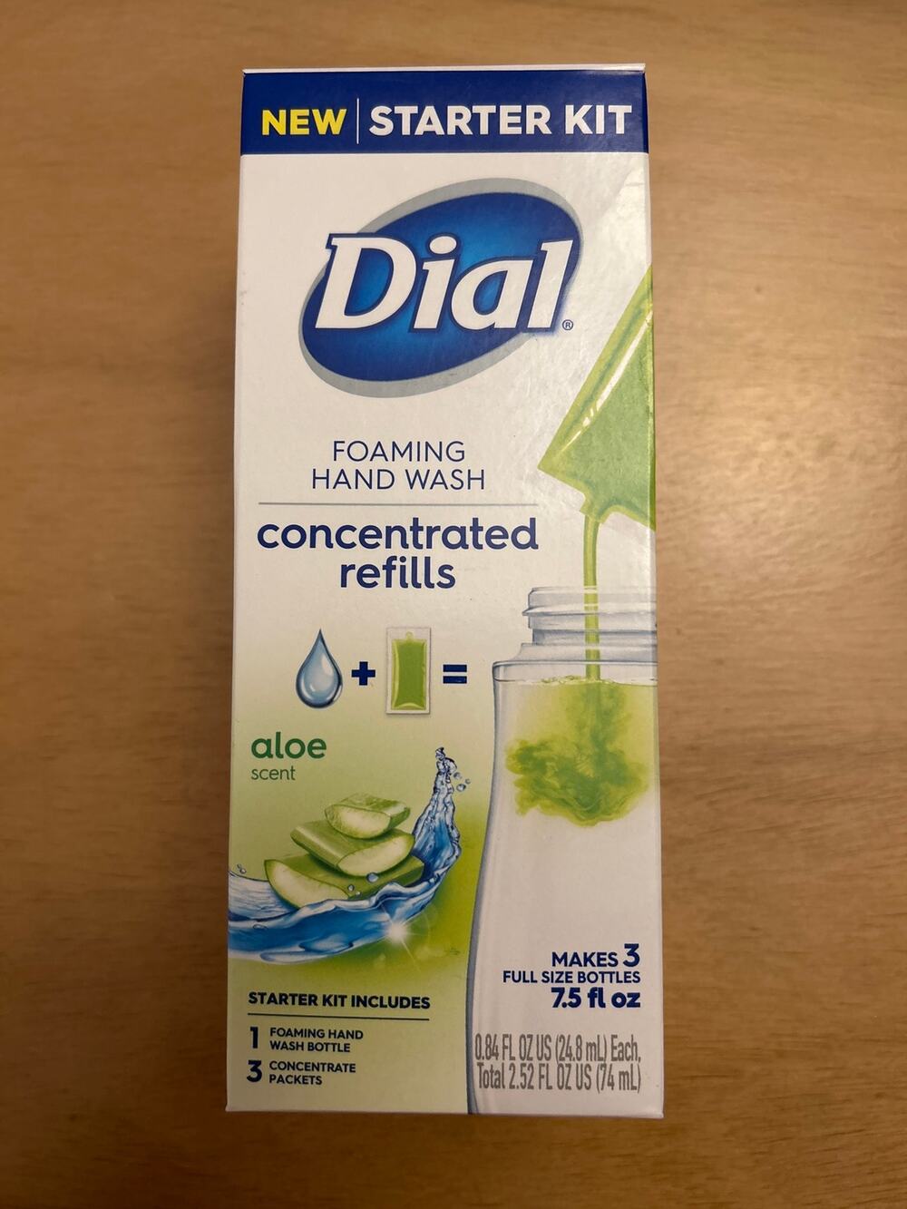 New Dial Foaming Hand Wash Concentrated Refills Starter Kit Aloe Scent